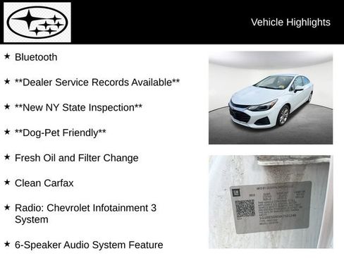 Used 2019 Chevrolet Cruze LT w/ Convenience Package FWD image 11