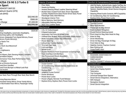 New 2026 MAZDA CX-90 3.3 Turbo S w/ Premium Package image 3