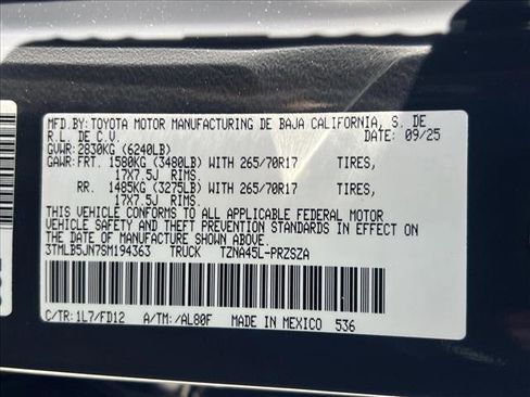 New 2025 Toyota Tacoma TRD Off-Road image 20