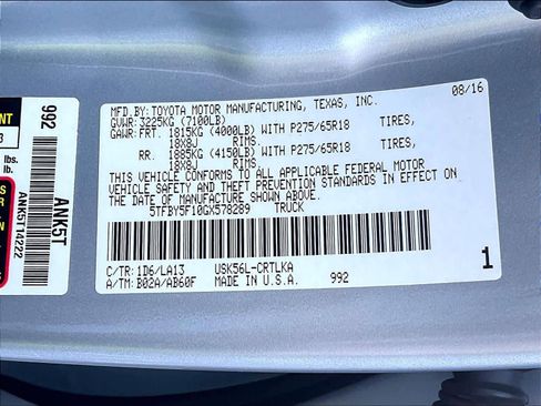 Used 2016 Toyota Tundra Limited w/ Limited Premium Package image 34