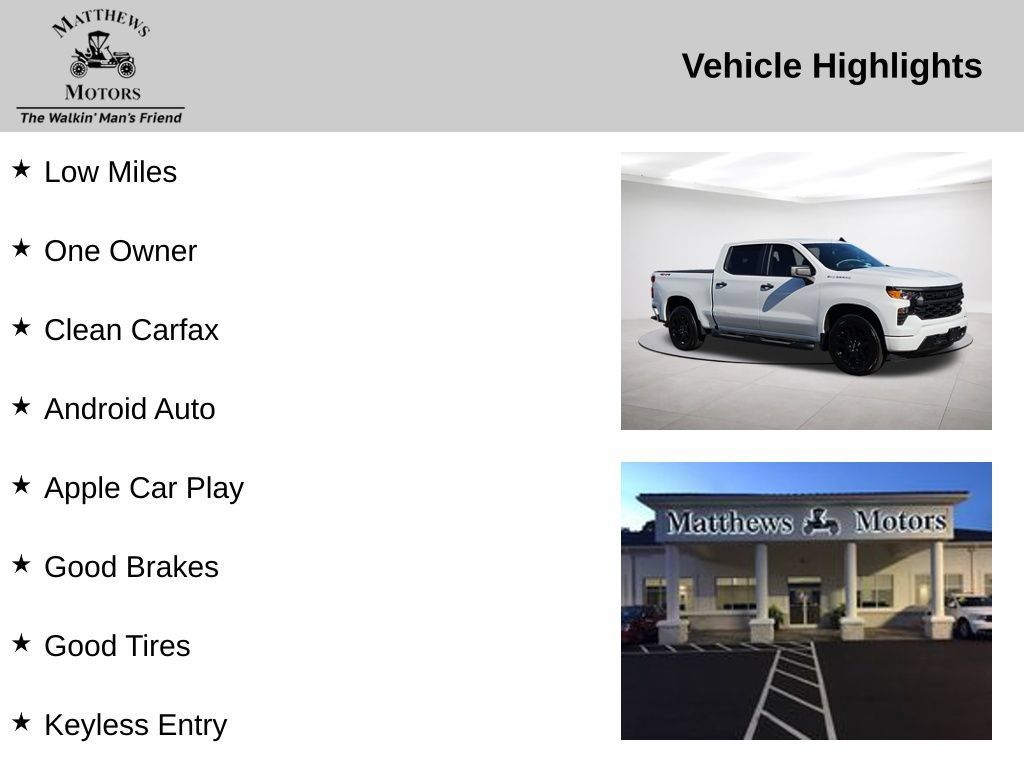 Used 2024 Chevrolet Silverado 1500 Custom AWD/4WD image 14
