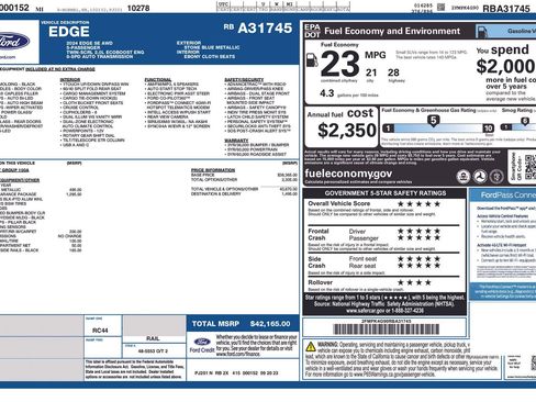 Certified 2024 Ford Edge SE w/ Black Appearance Package image 2