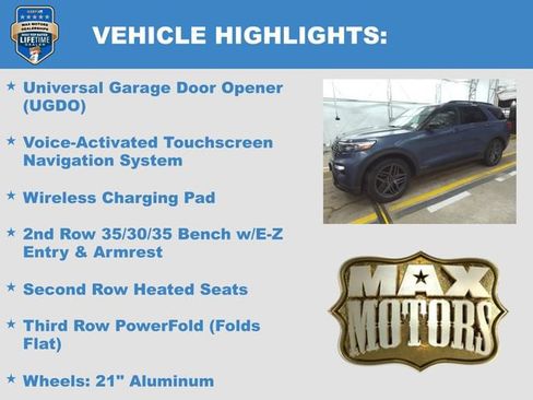 Used 2021 Ford Explorer ST w/ Equipment Group 401A AWD/4WD image 18