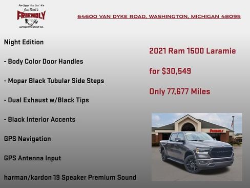 Used 2021 RAM 1500 Laramie AWD/4WD image 20