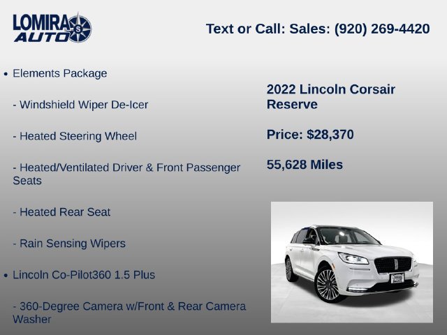 Used 2022 Lincoln Corsair Reserve w/ Equipment Group 201A AWD/4WD image 27