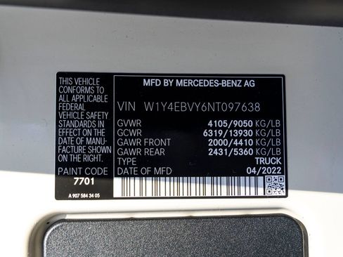 Used 2022 Mercedes-Benz Sprinter 2500 w/ Acoustic Package image 26