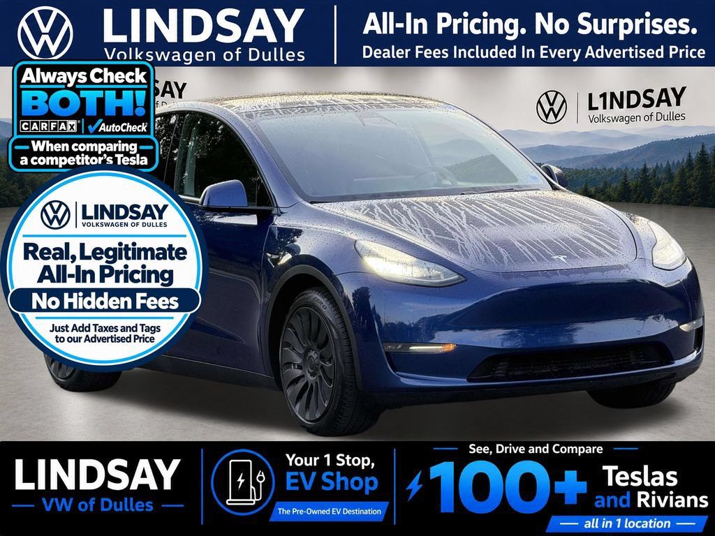 Used 2020 Tesla Model Y Long Range AWD/4WD image 1