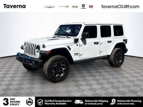 Used 2021 Jeep Wrangler Unlimited Rubicon 4xe w/ Steel Bumper Group image 1