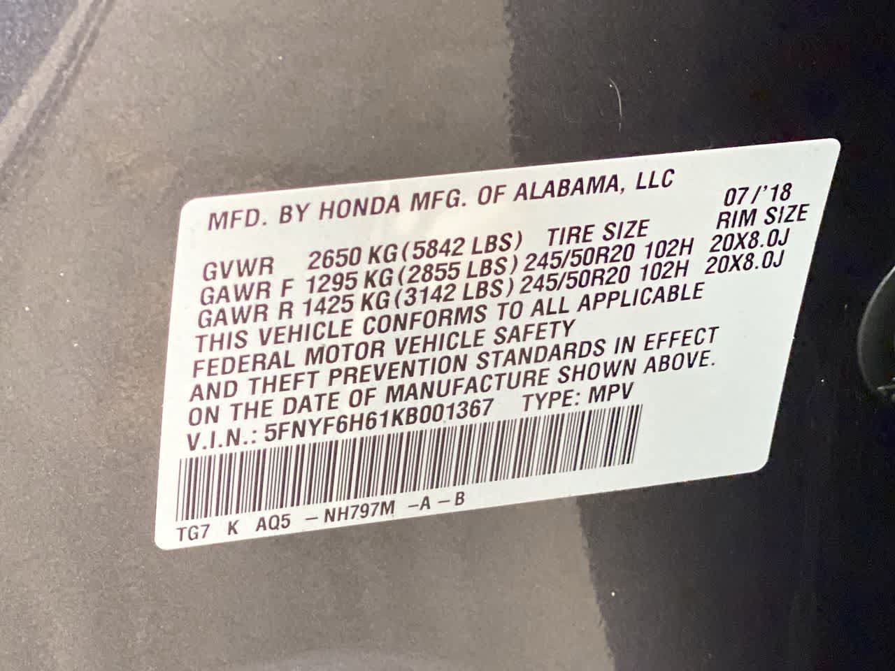 Used 2019 Honda Pilot Touring image 32