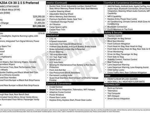 New 2026 MAZDA CX-30 AWD 2.5 S image 6