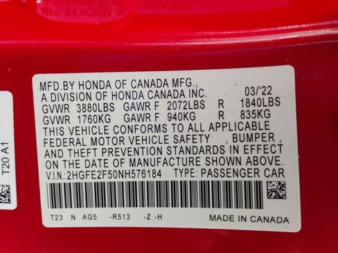 Used 2022 Honda Civic Sport image 39