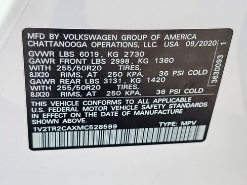 Used 2021 Volkswagen Atlas SEL Premium AWD/4WD image 30