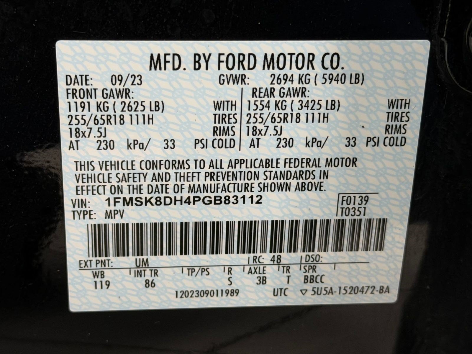 Certified 2023 Ford Explorer XLT AWD/4WD image 28