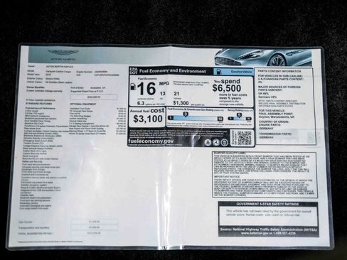 Used 2016 Aston Martin Vanquish Coupe image 68