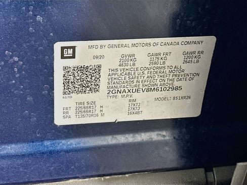 Used 2021 Chevrolet Equinox LT AWD/4WD image 12