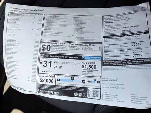 New 2026 BMW 330i Sedan w/ M Sport Package RWD image 17