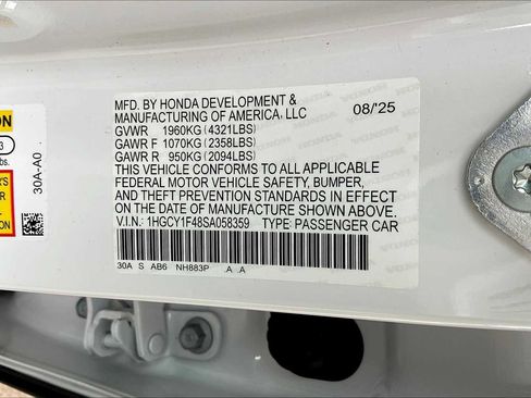 New 2025 Honda Accord SE image 22