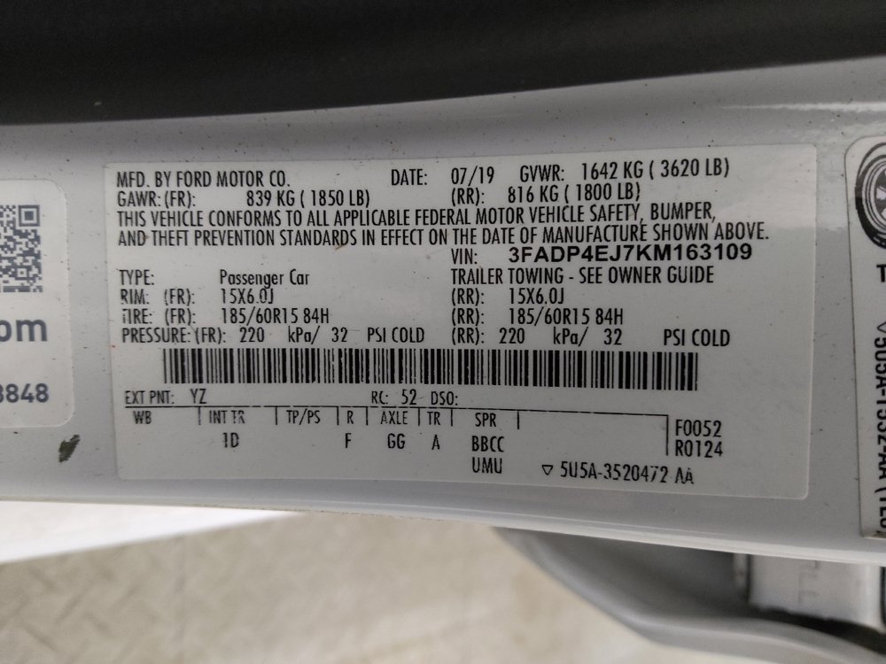 Used 2019 Ford Fiesta SE FWD image 33