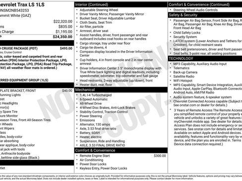 Used 2022 Chevrolet Trax LS w/ Tint and Cruise Package AWD/4WD image 14