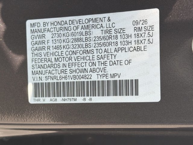 New 2027 Honda Odyssey EX-L image 32