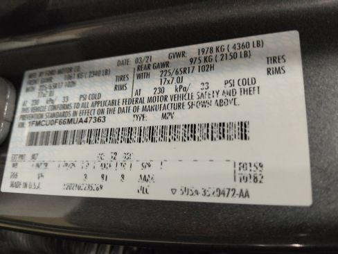 Used 2021 Ford Escape S FWD image 33