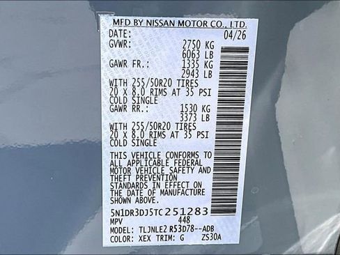 New 2026 Nissan Pathfinder Platinum AWD/4WD image 8