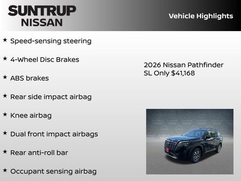 New 2026 Nissan Pathfinder SL AWD/4WD image 16