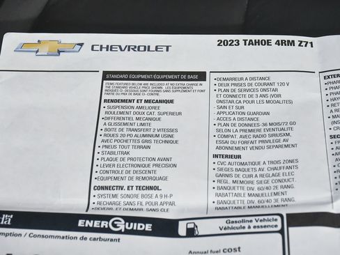 Used 2023 Chevrolet Tahoe Z71 AWD/4WD image 60