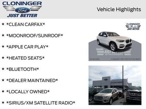 Used 2021 BMW X3 xDrive30i w/ Convenience Package (ZC2) image 4