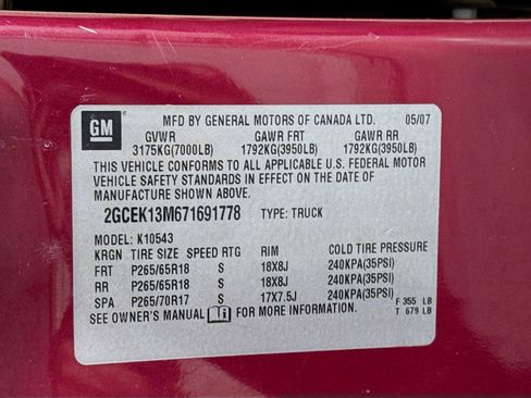 Used 2007 Chevrolet Silverado 1500 LT w/ Suspension Package, Off-Road" image 30