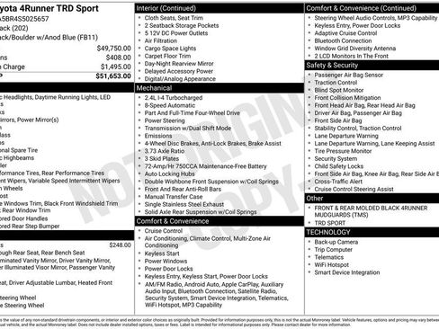 Used 2025 Toyota 4Runner TRD Sport image 2