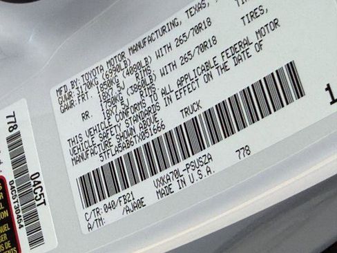 Certified 2026 Toyota Tundra SR5 RWD image 9