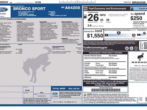 Used 2021 Ford Bronco Sport Outer Banks image 11