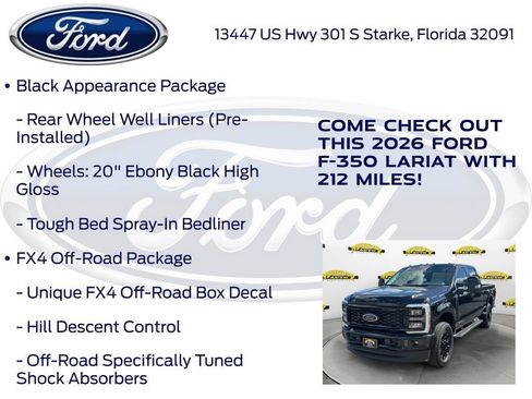 Used 2026 Ford F350 Lariat w/ Black Appearance Package image 20