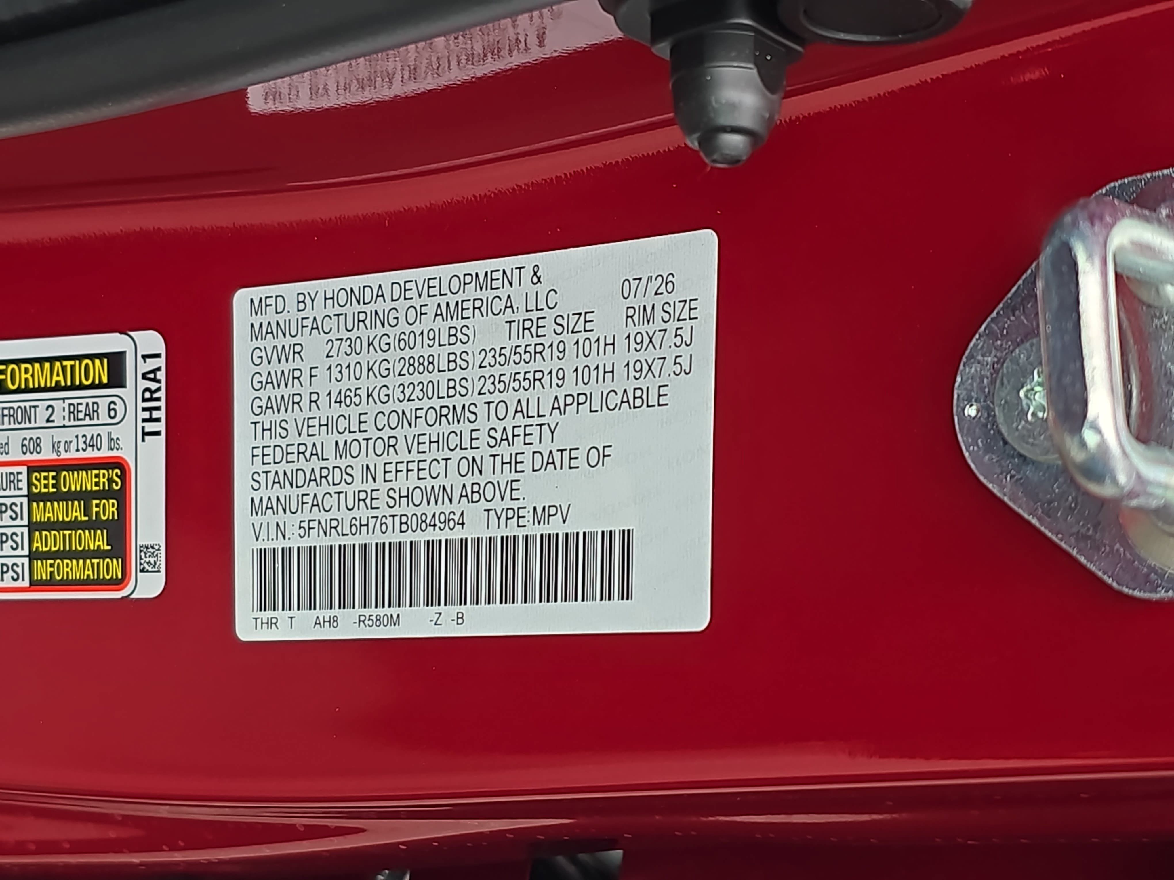 New 2026 Honda Odyssey Sport-L image 38
