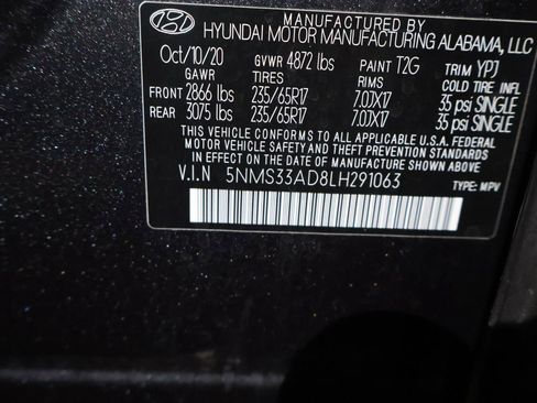 Used 2020 Hyundai Santa Fe SEL FWD image 15