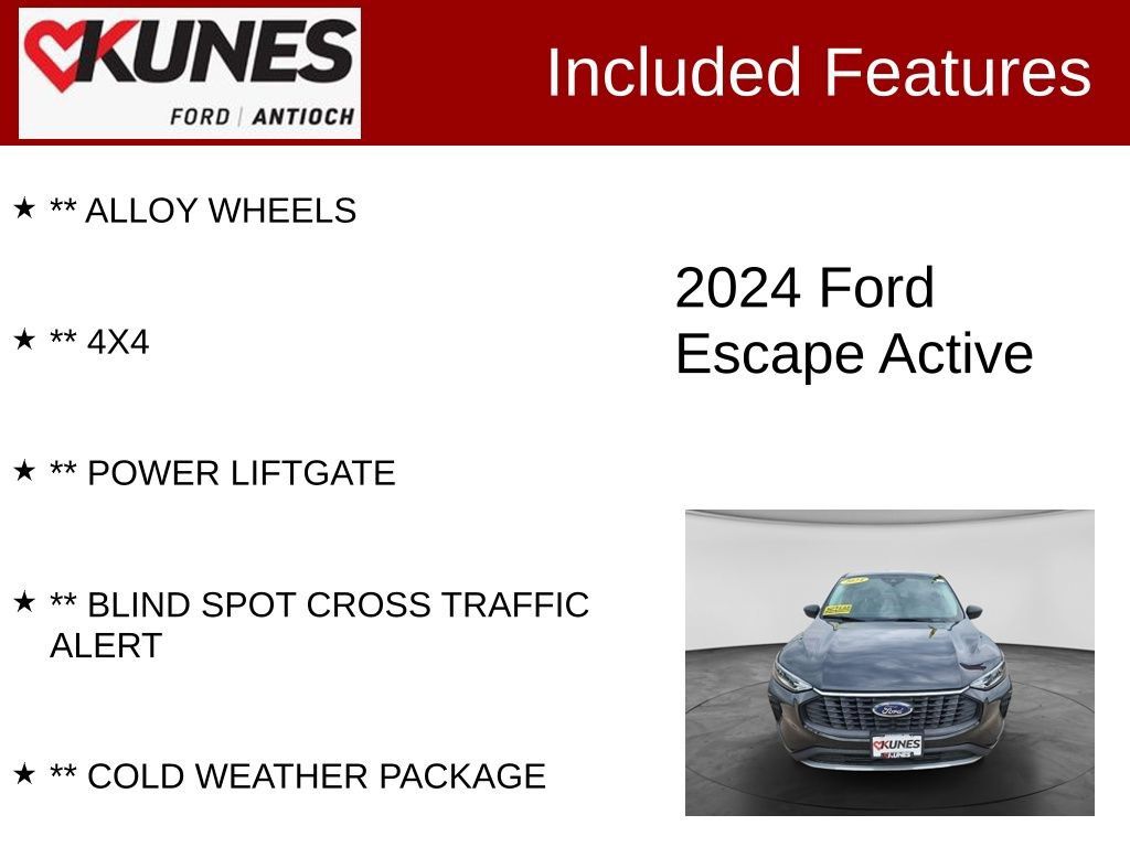 Used 2024 Ford Escape Active AWD/4WD image 4