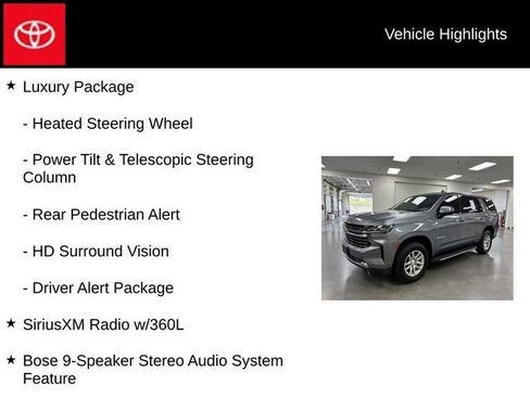 Used 2022 Chevrolet Tahoe LT w/ Luxury Package AWD/4WD image 25