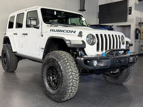 Used 2021 Jeep Wrangler Unlimited Rubicon 4xe w/ Steel Bumper Group image 2