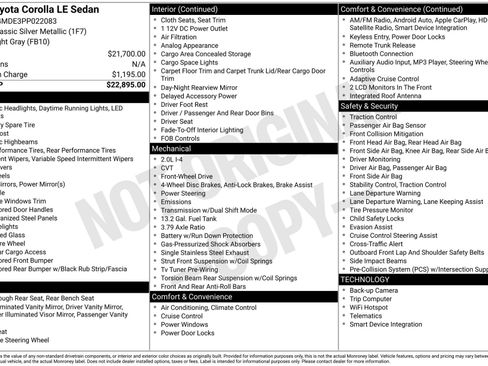 Certified 2023 Toyota Corolla LE image 23