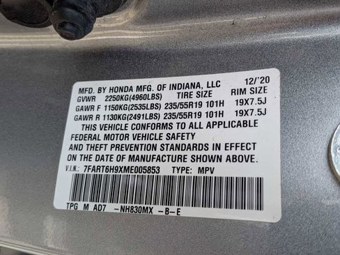 Certified 2021 Honda CR-V Touring image 36