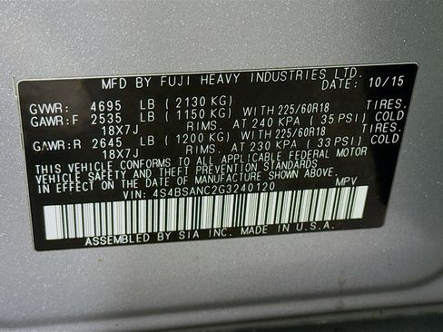 Used 2016 Subaru Outback 2.5i Limited image 40