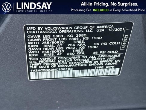 Used 2022 Volkswagen Atlas Cross Sport SE w/ Black Wheel Package image 26