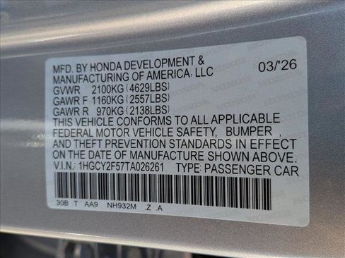 New 2026 Honda Accord Sport image 19