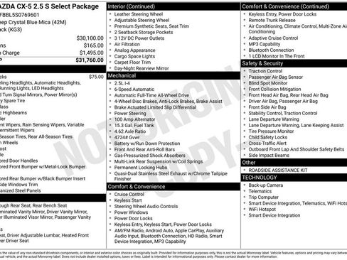 New 2025 MAZDA CX-5 AWD 2.5 S w/ Select Package image 4