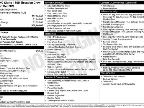 Used 2022 GMC Sierra 1500 Elevation image 3