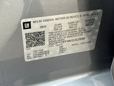 Used 2019 Chevrolet Silverado 1500 Custom Trail Boss w/ Custom Convenience Package image 39