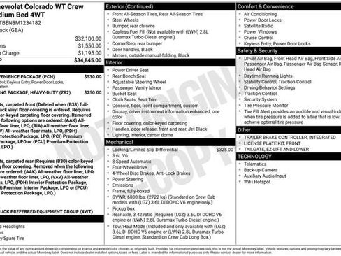 Used 2021 Chevrolet Colorado W/T w/ WT Convenience Package image 32