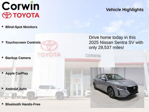 Used 2025 Nissan Sentra SV FWD image 6