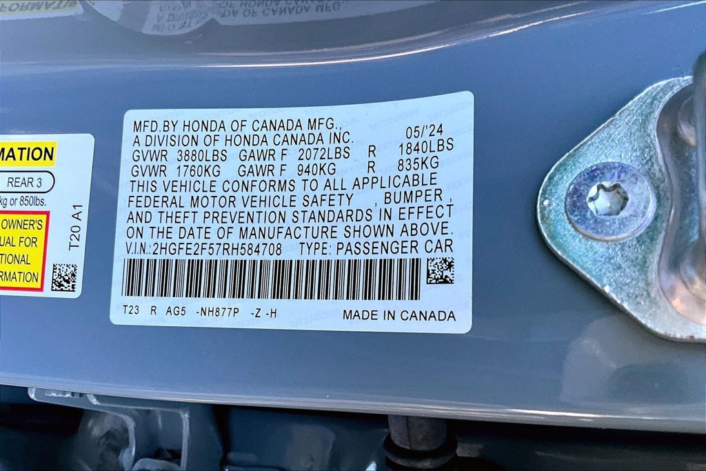 Used 2024 Honda Civic Sport image 14